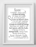 1 Cornithians 13:4-8 Print: 5 Design Choices