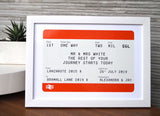 Personalised Train / Rail Print Artwork