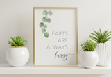 Bathroom Prints Botanicals Eucalyptus: Farts Are Always Funny