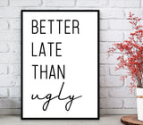 Bathroom Prints Minimalist Style: Better Late Than Ugly