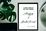 Fashion & Beauty: A girl should be two things - Classy and Fabulous
