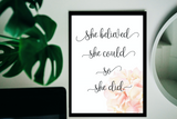 Fashion & Beauty: She believed she could so she did